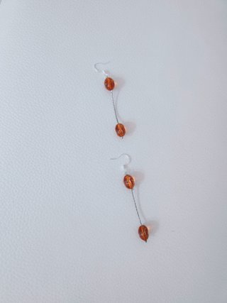 Pendientes largos plata