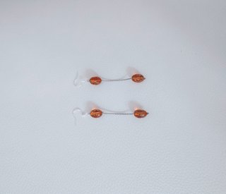 Pendientes largos plata