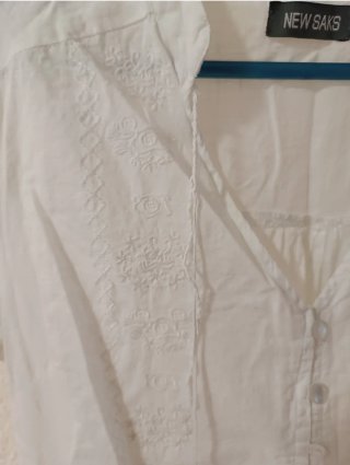 Blusa NEW SAKS Blanca Talla S
