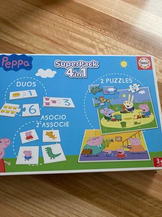 Puzzle Peppa Pig Números y Cantidades