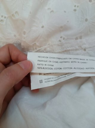 Vestido blanco tirantes S