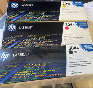 Cartuchos HP 304A (Amarillo, Magenta, Negro)