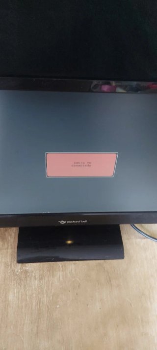 Monitor Packard Bell Negro PC