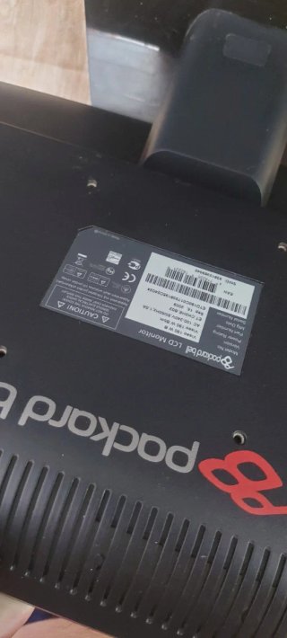 Monitor Packard Bell Negro PC