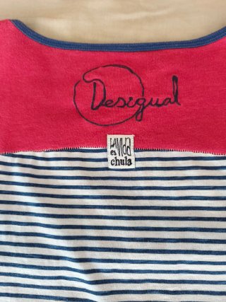 Camiseta Desigual Original XL "La Vida es Chula"