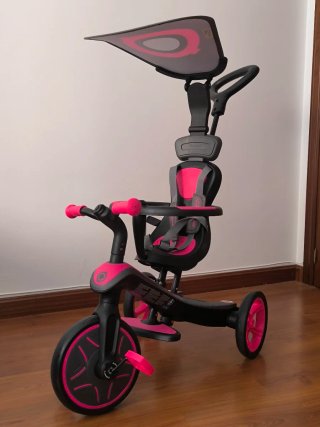 Triciclo Evolutivo Bebe 4 en 1 Globber Rosa