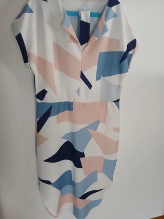 Vestido estampado geométrico