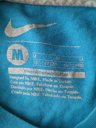 T-shirt Nike Bambino Blu Turquoise