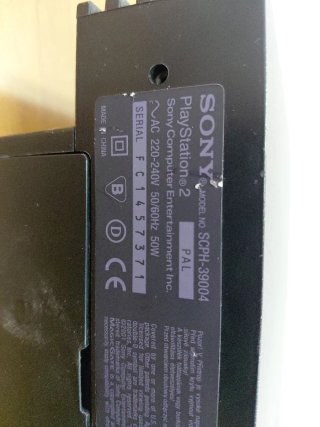 Ps2 39004 Sony Negra Funcional