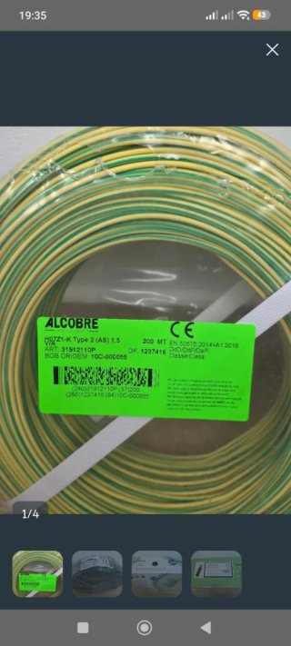 Cables Miguélez 1.5 mm² 200m