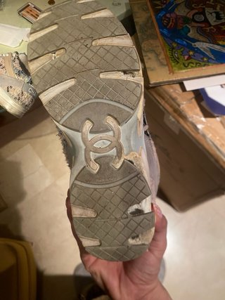 Chanel Sneakers Beige Multicolor