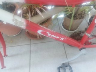 Cuadro MTB con pedales y manillar