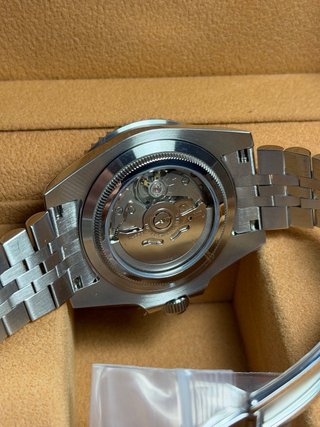 Seiko Mod GMT Bruce Wayne 40mm Plata Negro