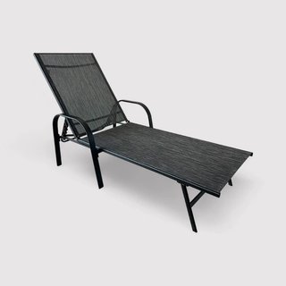 Oriri - Sdraio reclinabile grigio scuro dal design moderno