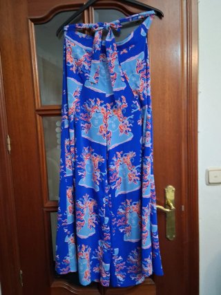 Falda pantalón estampado Medusa