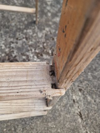 Escalera madera 2m 8 peldaños