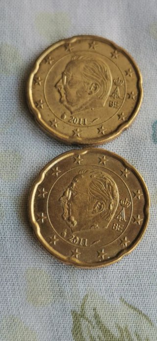 Monedas Bélgica Variantes