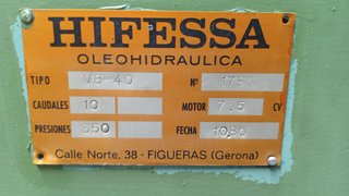 Plegadora Mebusa RG 75-25 (Ref: 097)