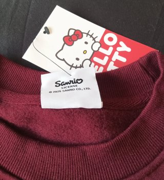 Felpa Hello Kitty Bordeaux