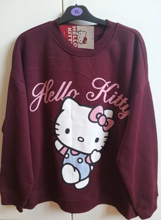 Felpa Hello Kitty Bordeaux