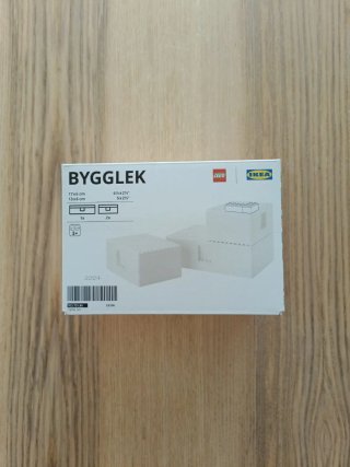 Scatola di archiviazione BYGGLEK di IKEA e LEGO 17x6 cm