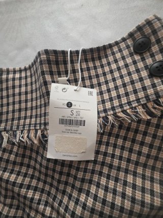 Minifalda Bershka cuadros S