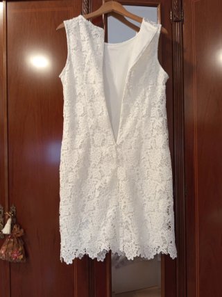 Vestido blanco de encaje