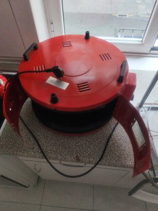 Horno para pizzas rojo