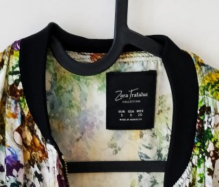 Casaco fresco estampado floral