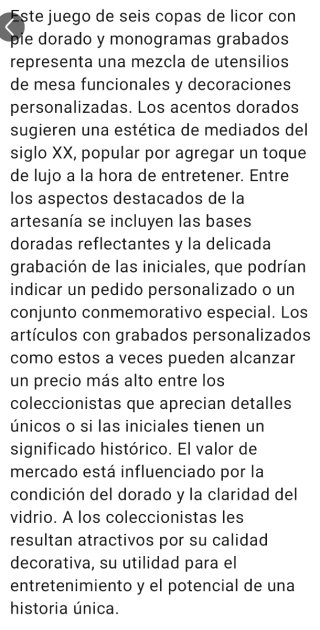 Copa de cristal dorada