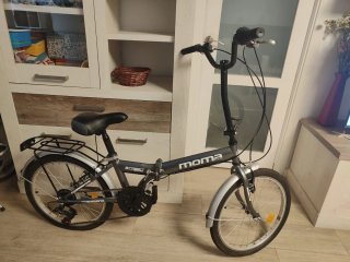 Bicicleta Plegable Moma Gris