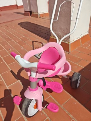 Triciclo infantil Smoby rosa
