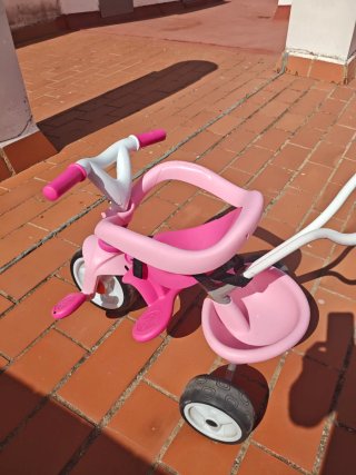 Triciclo infantil Smoby rosa
