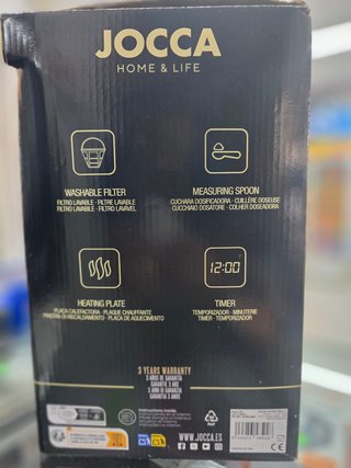 Cafetera JOCCA 988W 1.5L