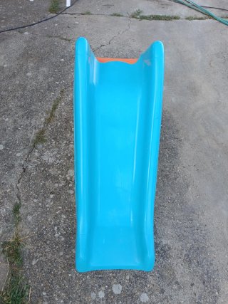 Tobogán infantil azul y naranja FEBER