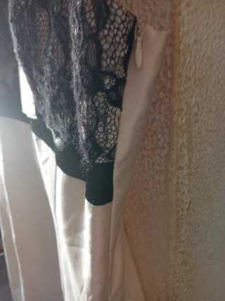 Vestido de fiesta negro y blanco talla 42
