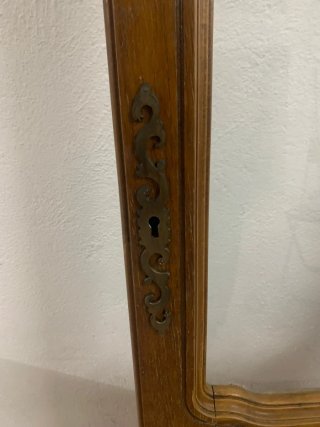 Puerta de armario madera con cristal