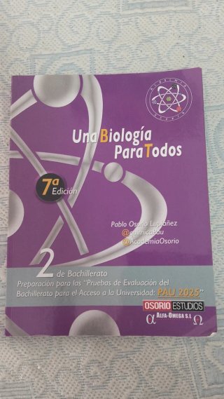 Libros PAU (Matemáticas, Química y Biología)