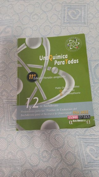 Libros PAU (Matemáticas, Química y Biología)