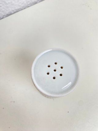 Saleiro vintage porcelana decorado