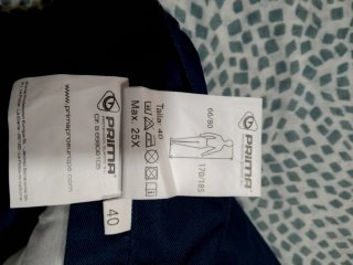 Pantalones de trabajo PRIMA azul y amarillo