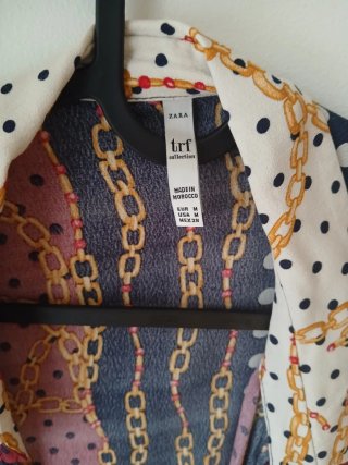 Camisa Zara fresca estampada