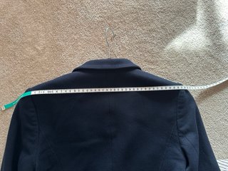 Blazer azul Massimo Dutti tecido confortável