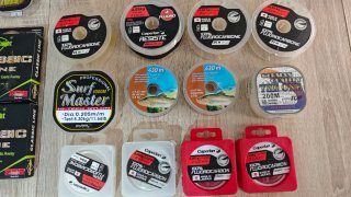 Lote Bobinas Hilos Trenzados y Fluorocarbonos