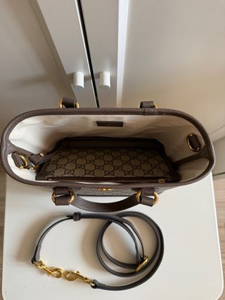 Bolso Tote Gucci Ophidia Mini Beige/Marrón