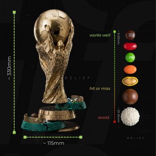 Réplica Copa Mundo 2026 Dispensador