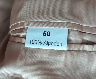Americana de pana beige clásica