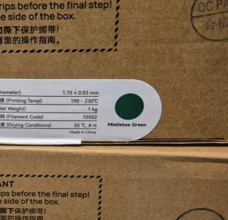 PLA Bambu Lab Basic Verde muerdago 1.75mm 1kg