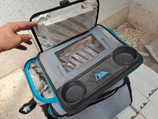 mochila NEVERA bols TITAN 99€ reparto bloque hielo