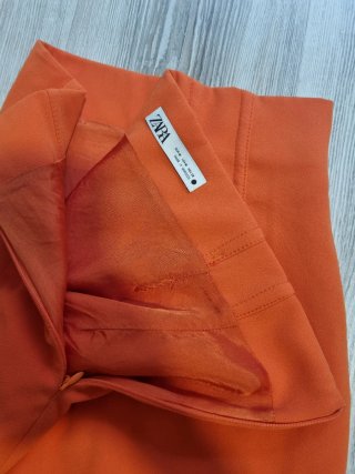 Mini Falda Zara Naranja